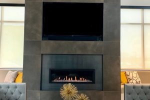 Statesman-Clubhouse Fireplace-Apartments